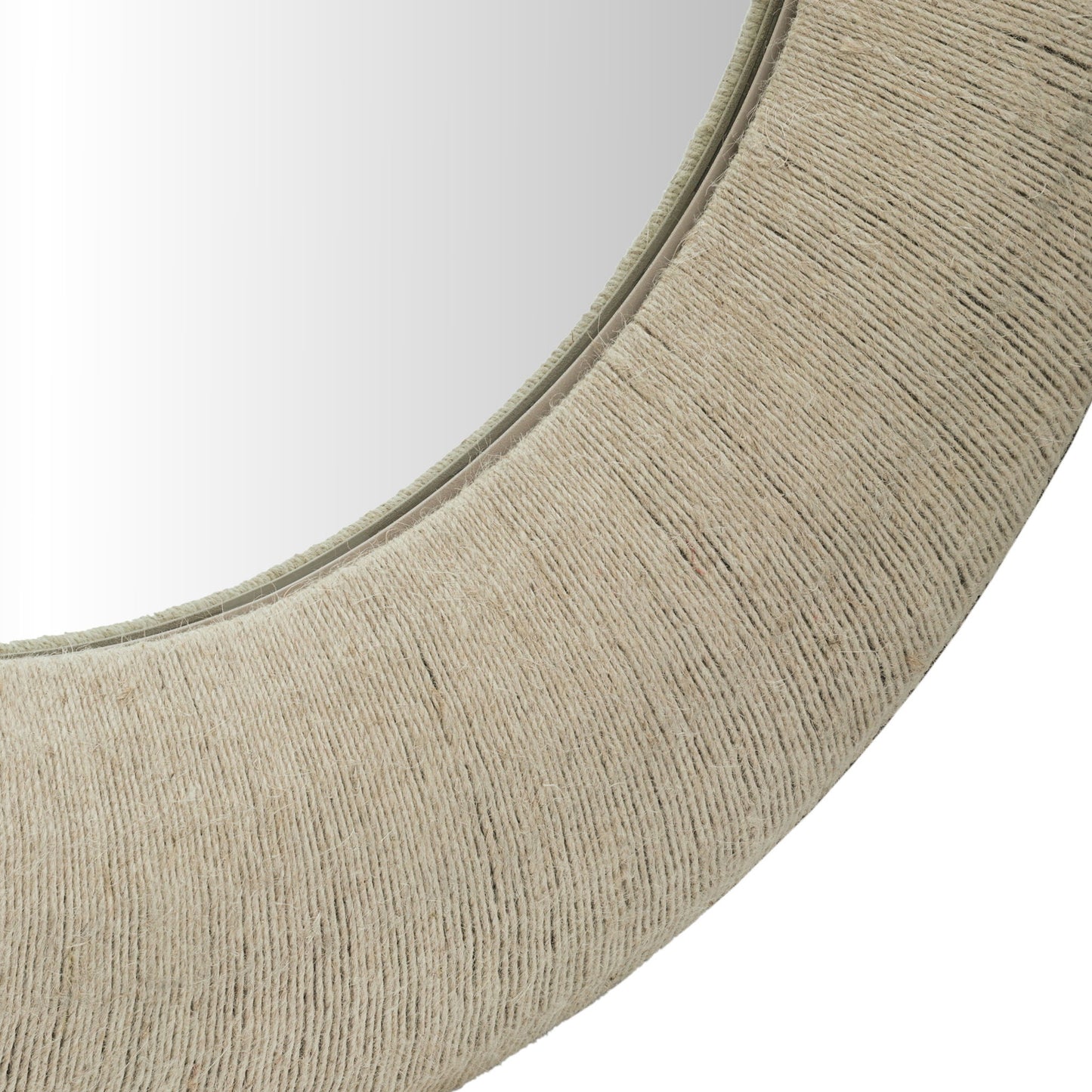 Meadow - Round Jute Rope Framed Mirror