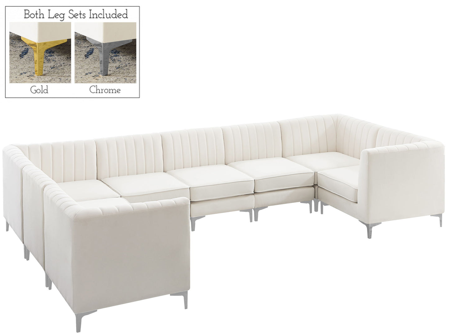 Alina - 8 Piece Modular U-Shaped Sectional