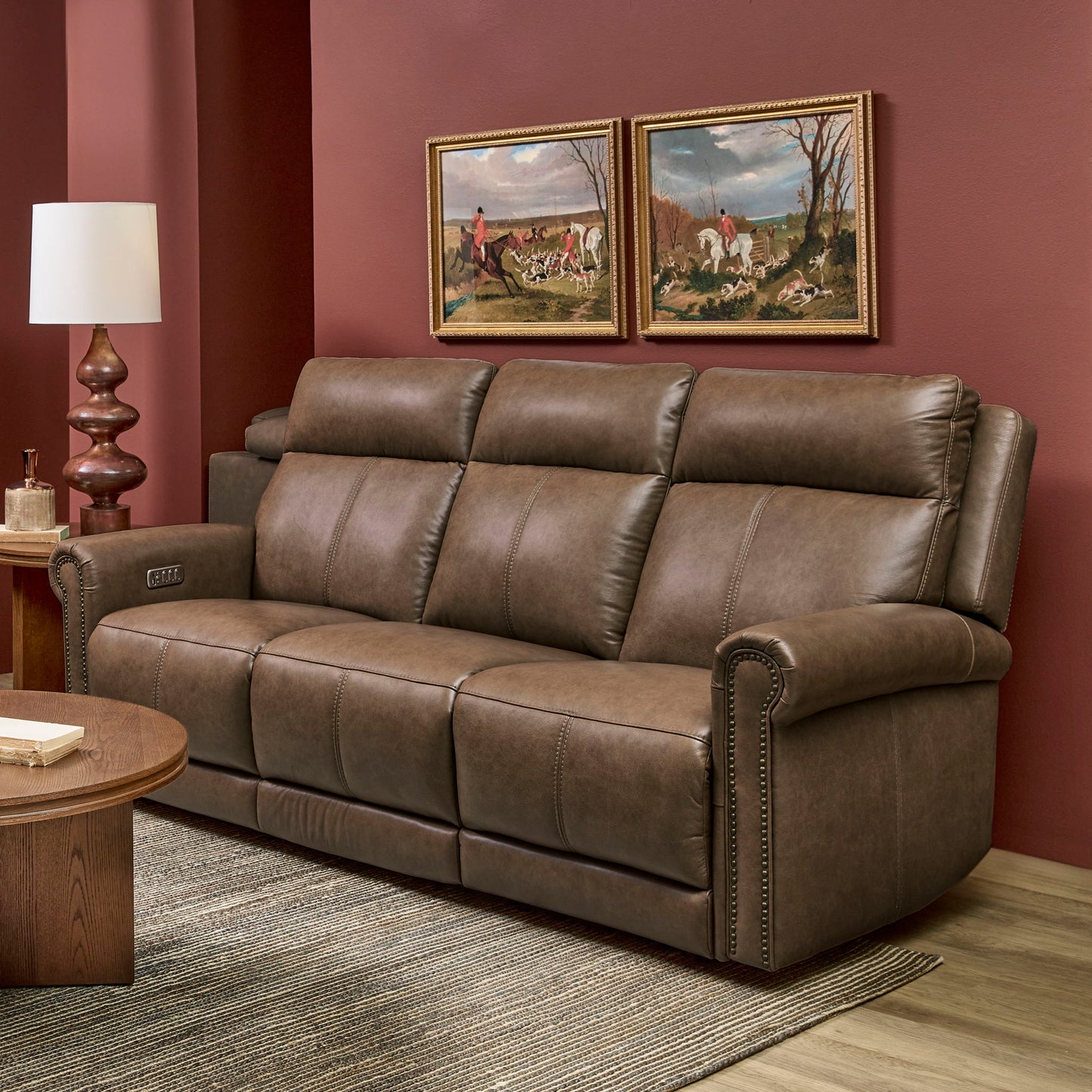 Alexander - Power Reclining Sofa With Console, Power Headrest & Lumbar