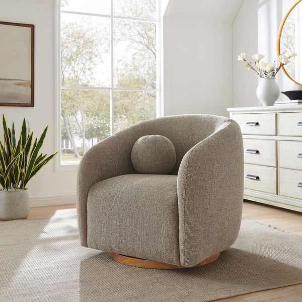 Holland Swivel Armchair - Taupe