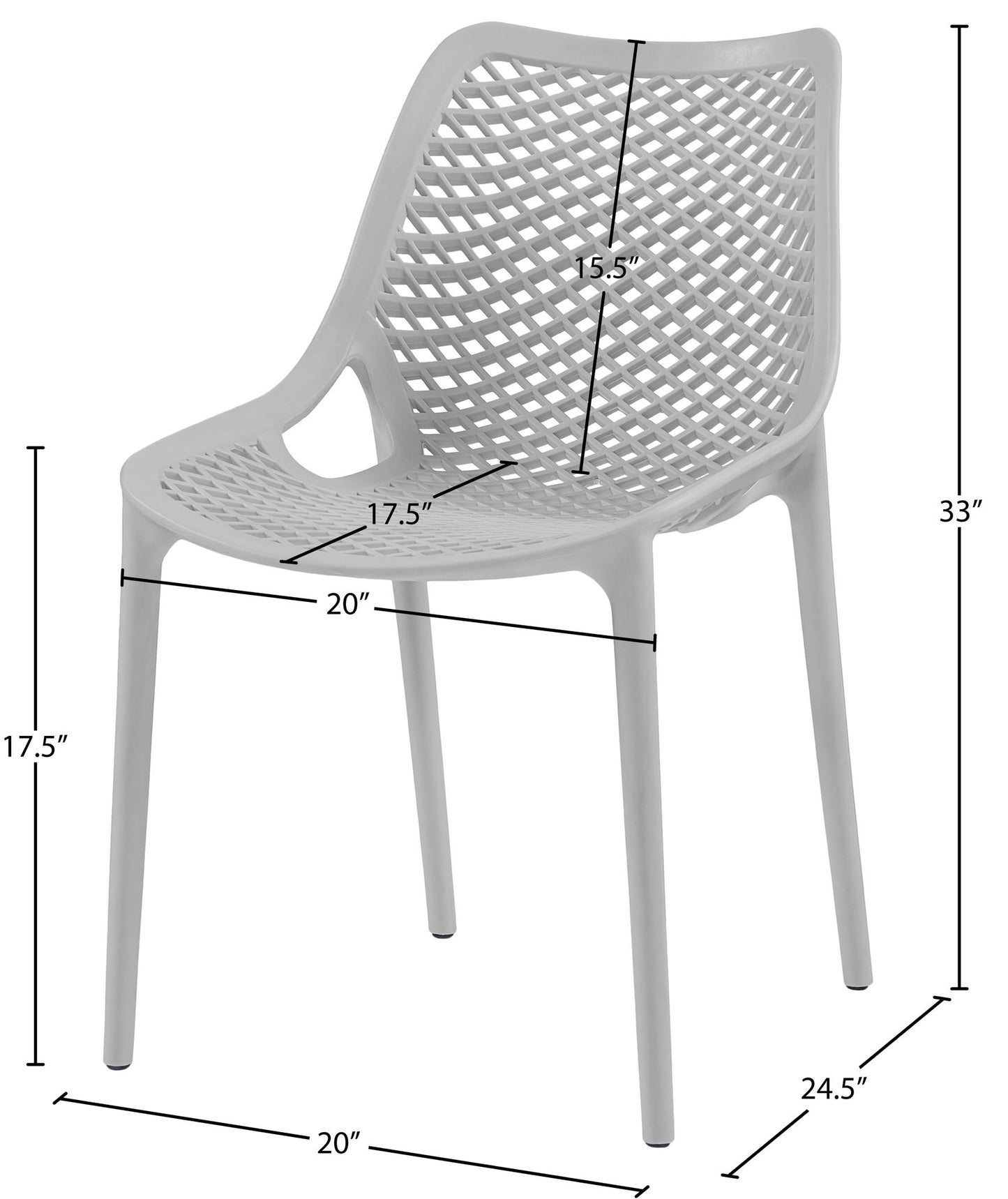Mykonos - Outdoor Patio Dining Chair (Set of 2)
