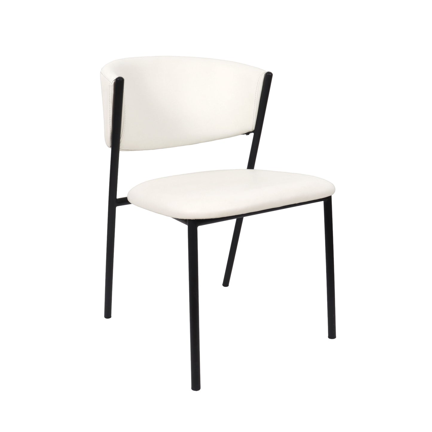 Manhattan Drift - Vegan Leather Metal Side Chair (Set of 4)