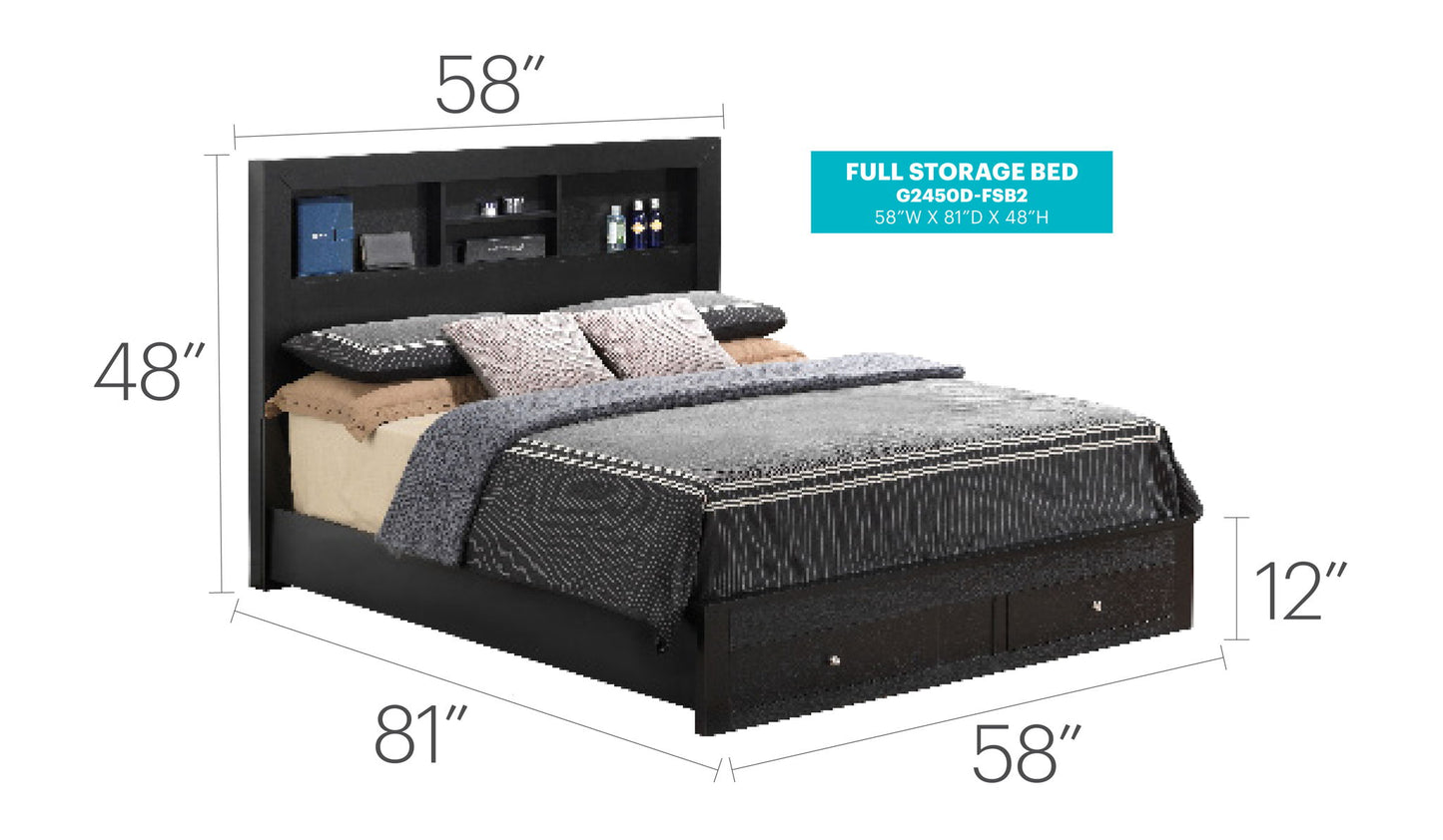 Glory Furniture - Burlington - Storage Bed