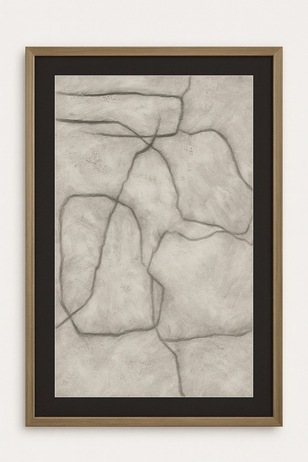 Conversations In The Present Framed Print - Gray / Off White