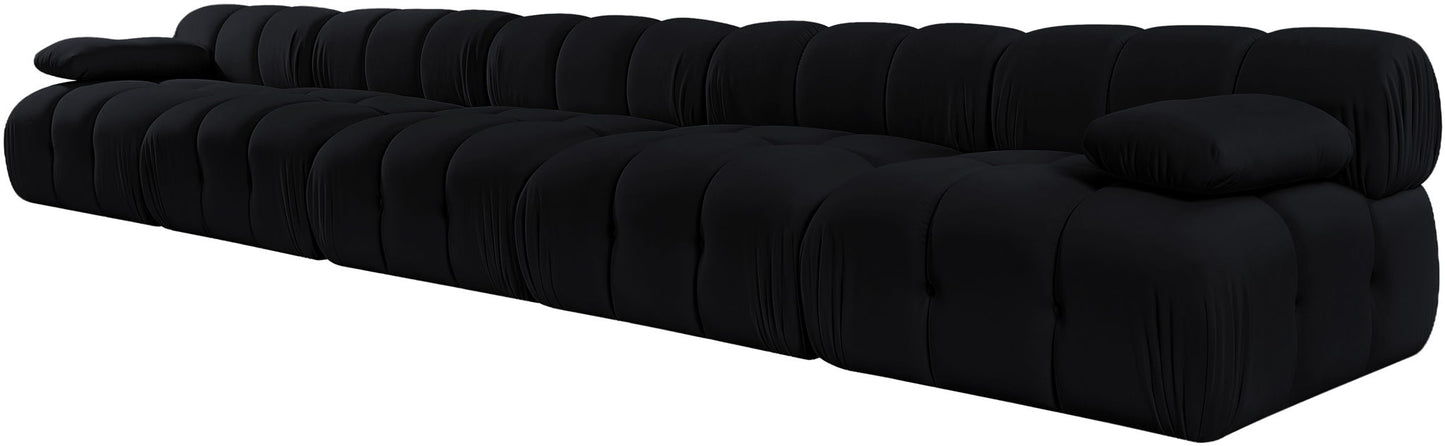 Orin - Velvet 5 Piece Modular Armless Sofa