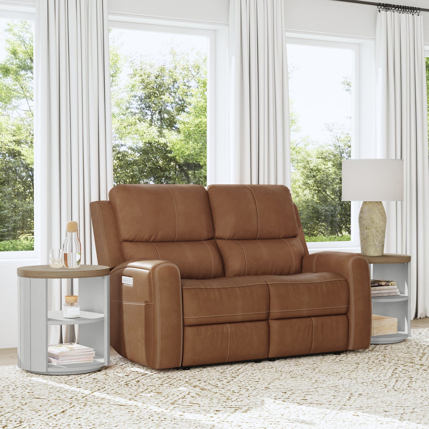 Linden - Power Reclining Loveseat With Power Headrests & Lumbar