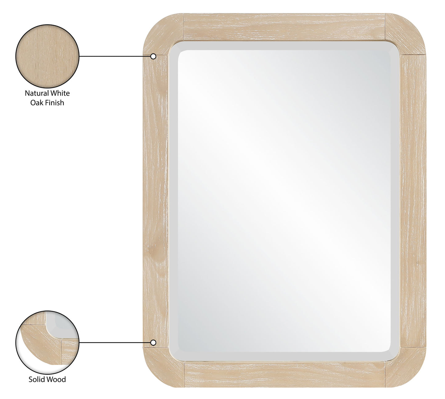 Tiberio - Solid Wood Mirror