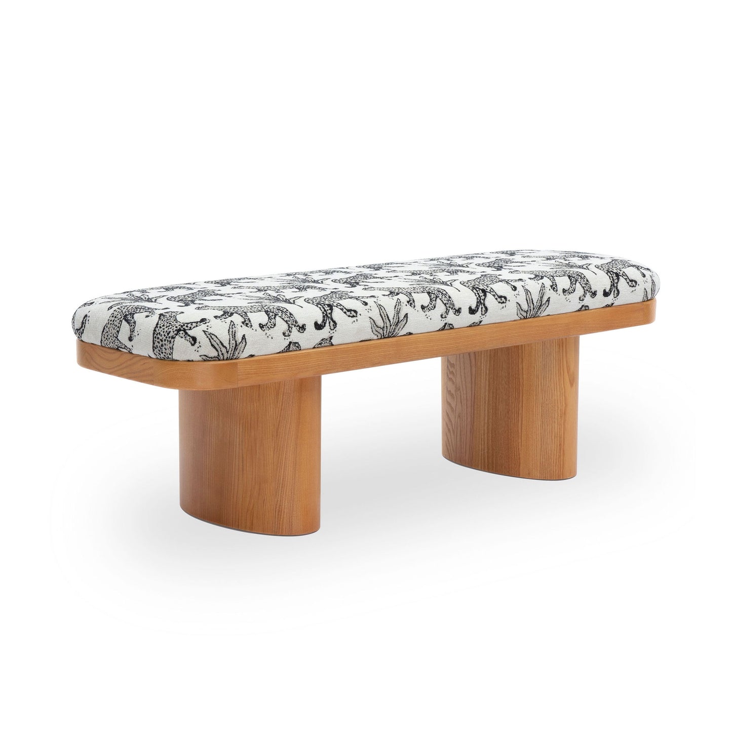 Ollie -  Leopard Jacquard Bench