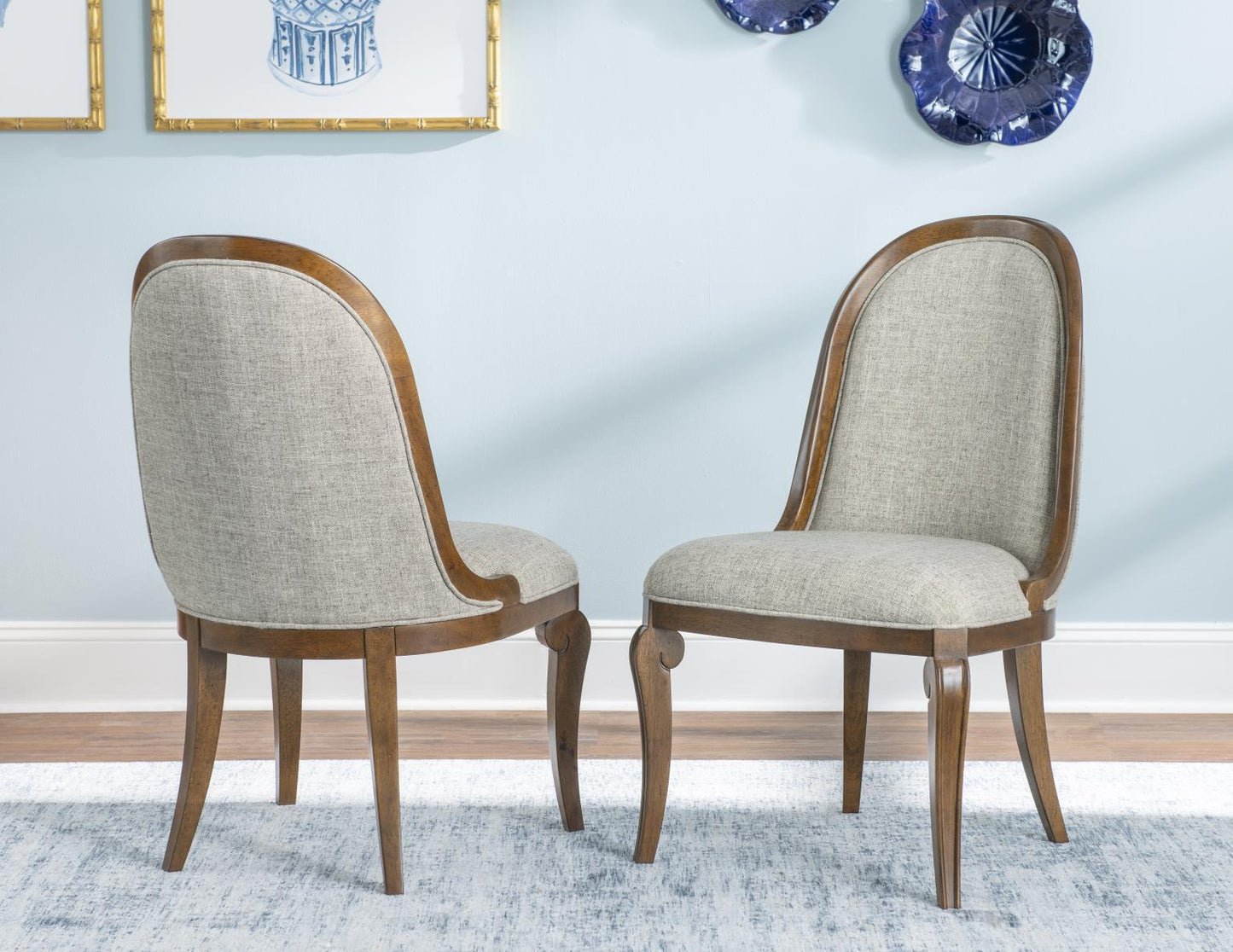 Echelon - Upholstered Side Chair (Set of 2) - Heritage Walnut