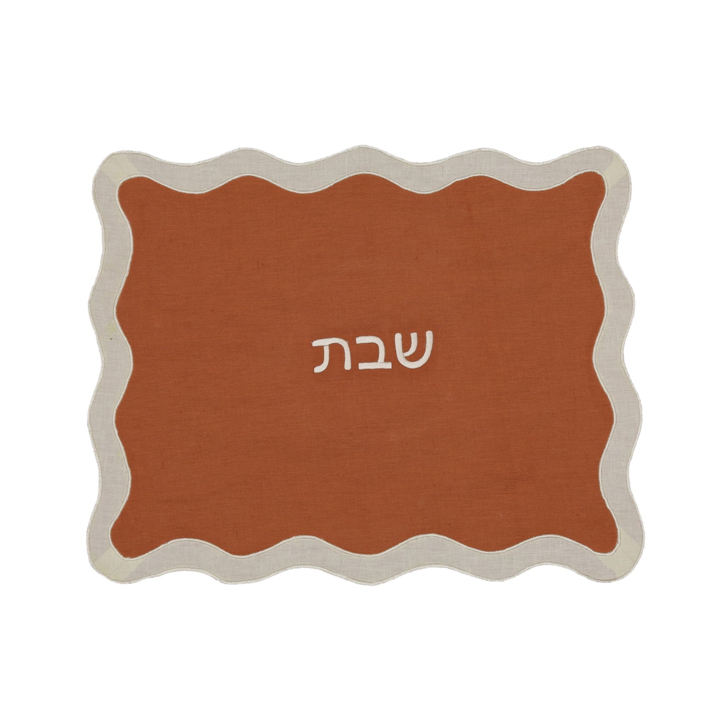 Organic Cotton / Linen Wavy Challah Cover