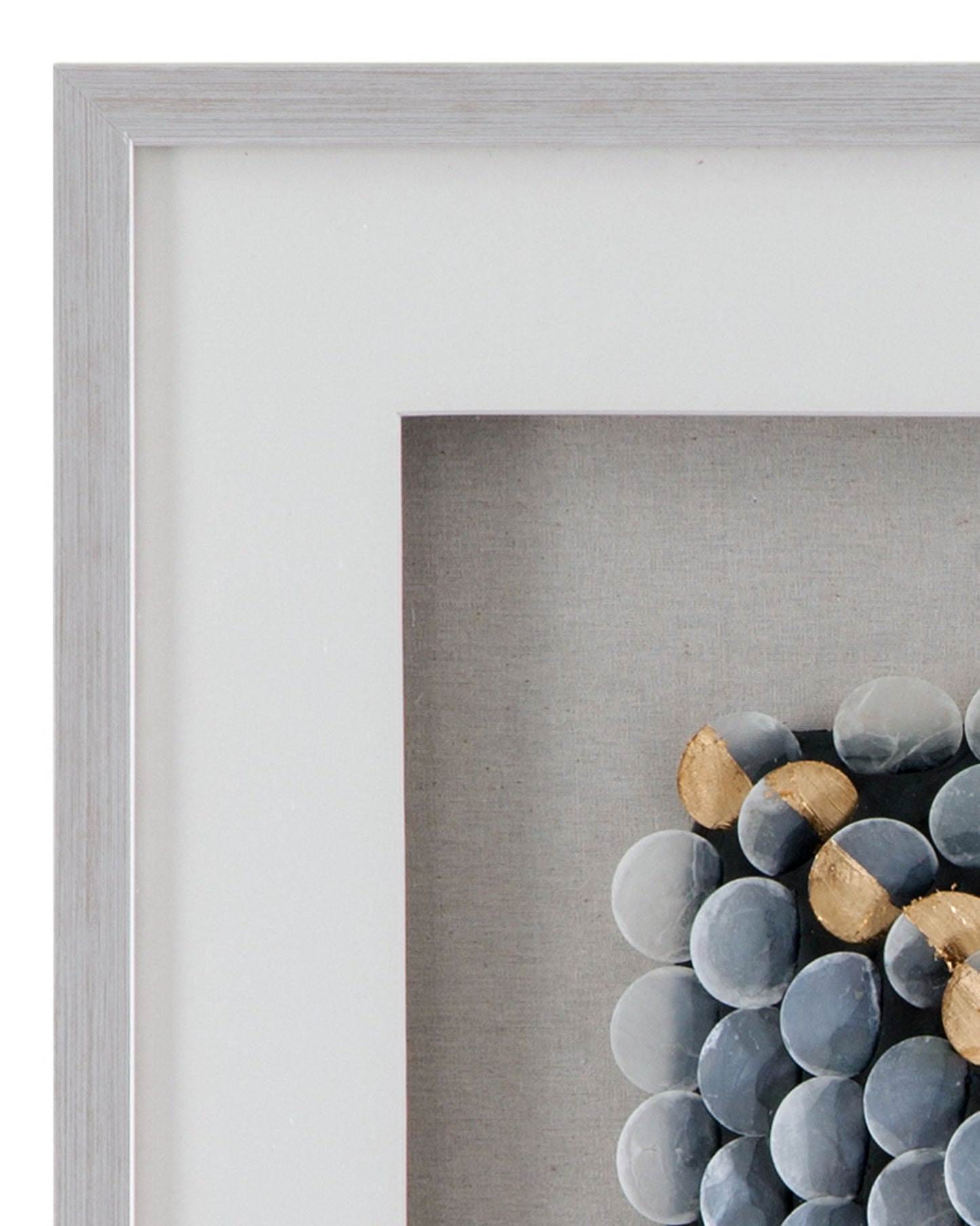 Roselle Canvas Art - Pearl Silver