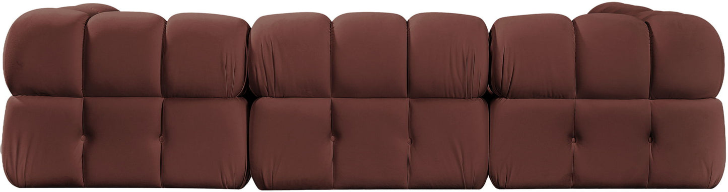 Orin - Fabric Velvet 4 Piece Modular Sectional