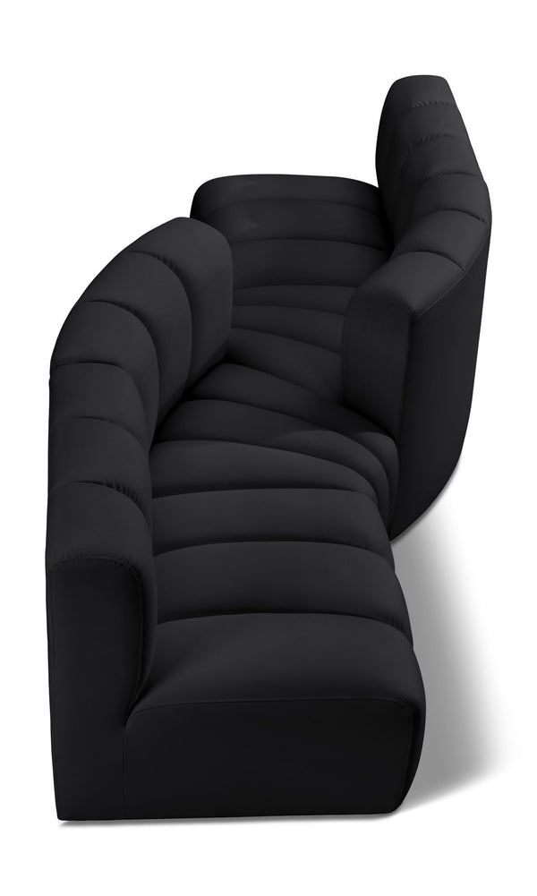 Arc - Faux Leather 4 Piece Sofa