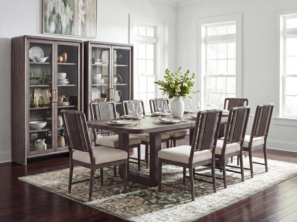 Maren - Double Pedestal Dining Table With Leaf