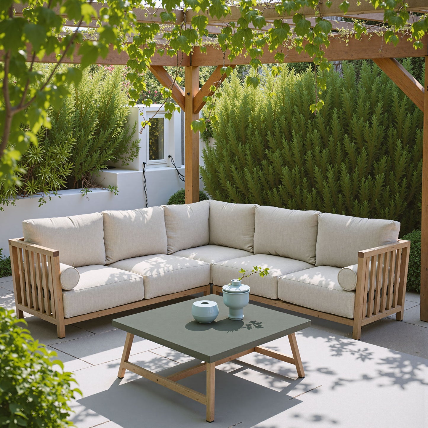 Kert - Outdoor Coffee Table - Gray