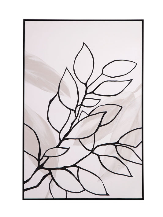 Harmony II Canvas Art - White / Black