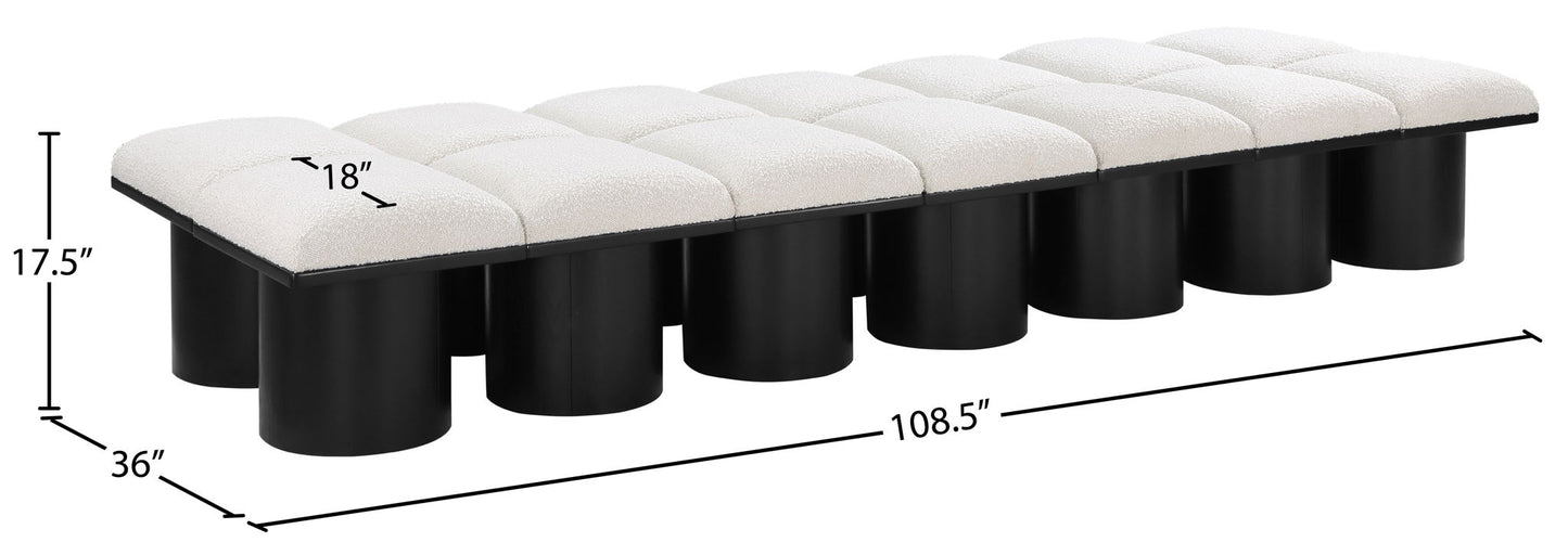 Pavilion - 14 Piece Modular Bench With Black Base