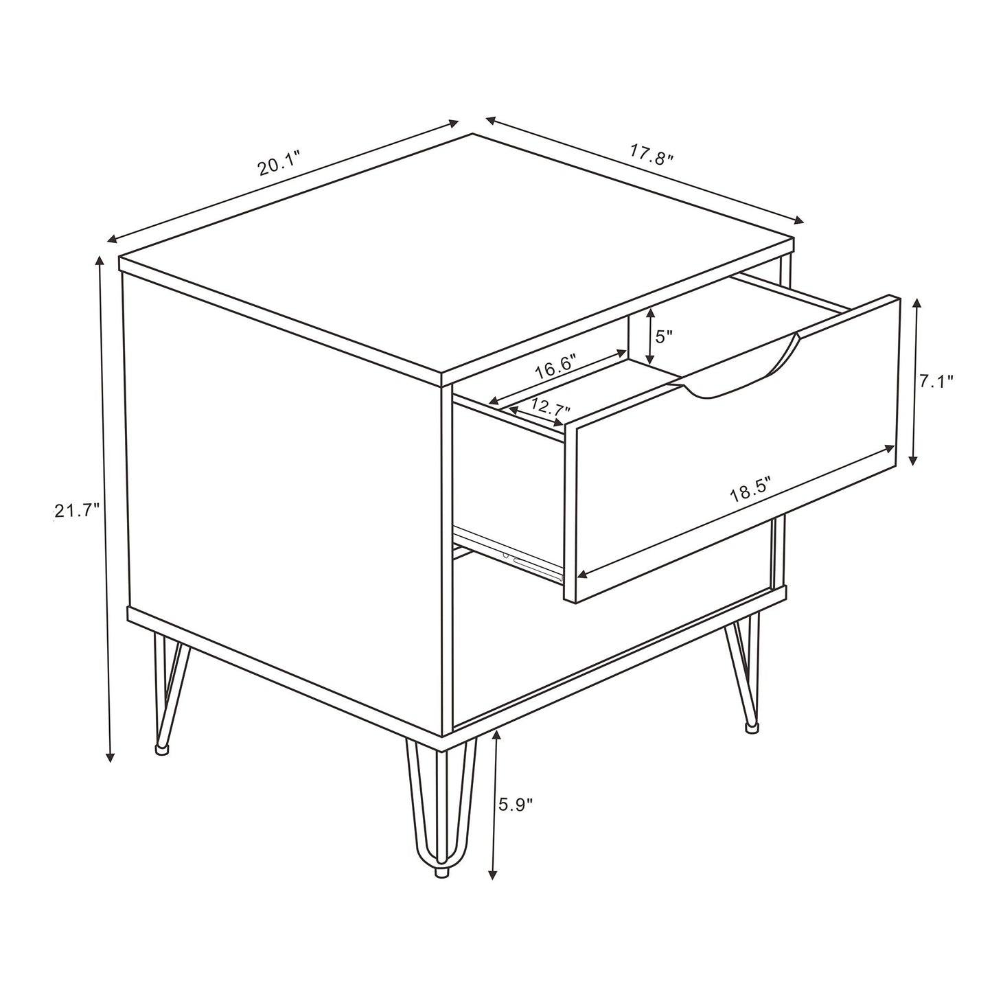 Manhattan Avira - Nightstand