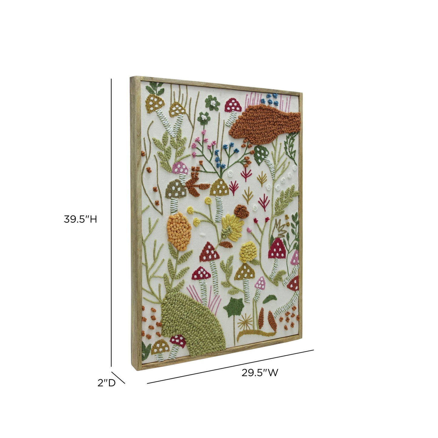 Muro - "Forage" Embroidered Wall Art