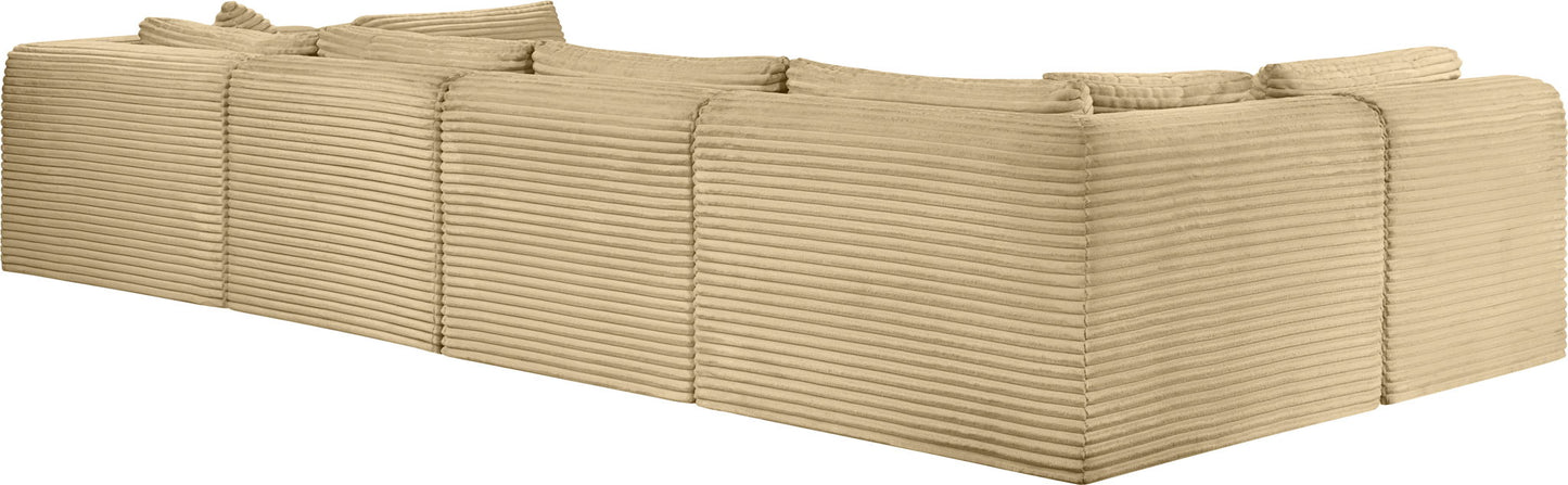 Shaggy - 6 Piece Modular U-Shaped Armless Sectional