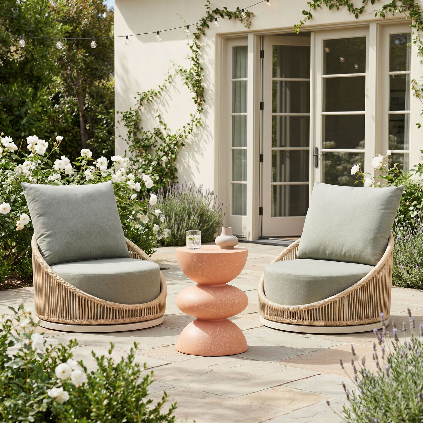 Tressa - Side Table - Orange