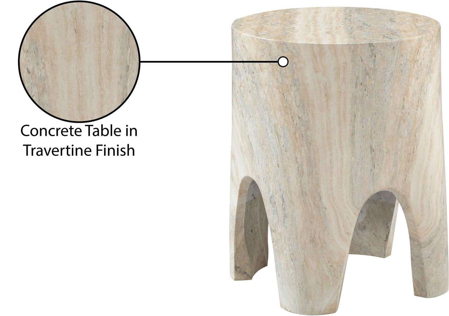 Foligno - Concrete End Table