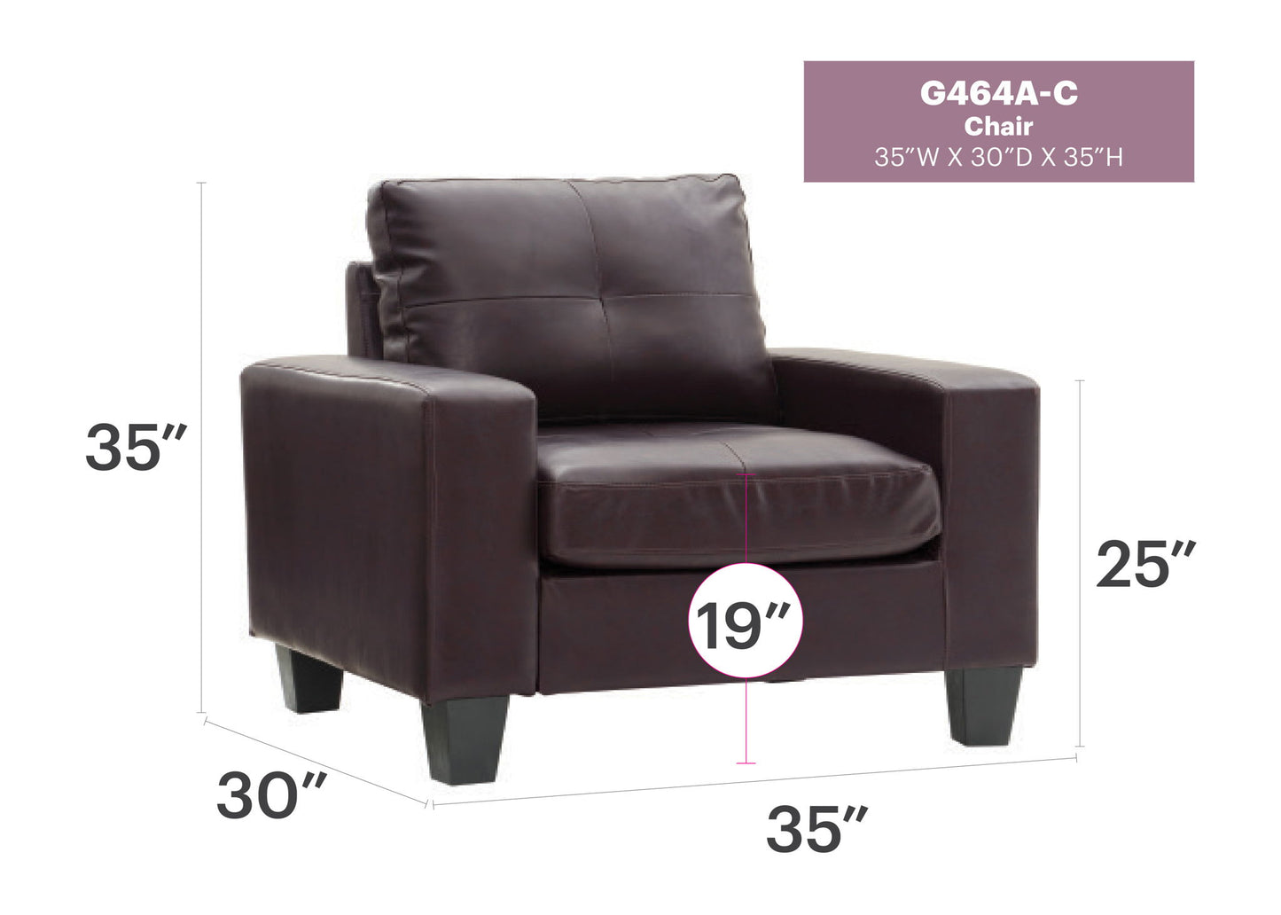 Glory Furniture - Newbury - Club Chair