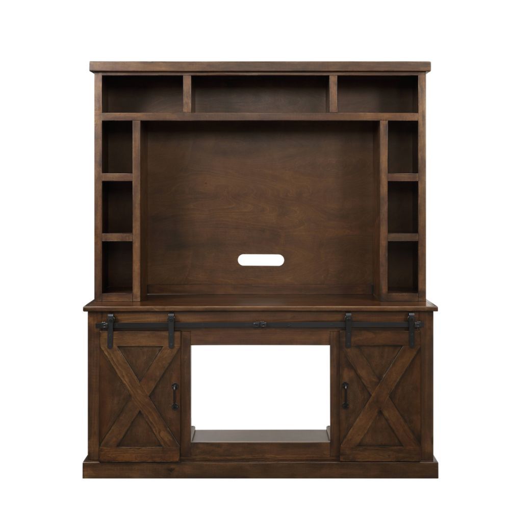 Aksel - Entertainment Center (Include 91617Fir) - Walnut