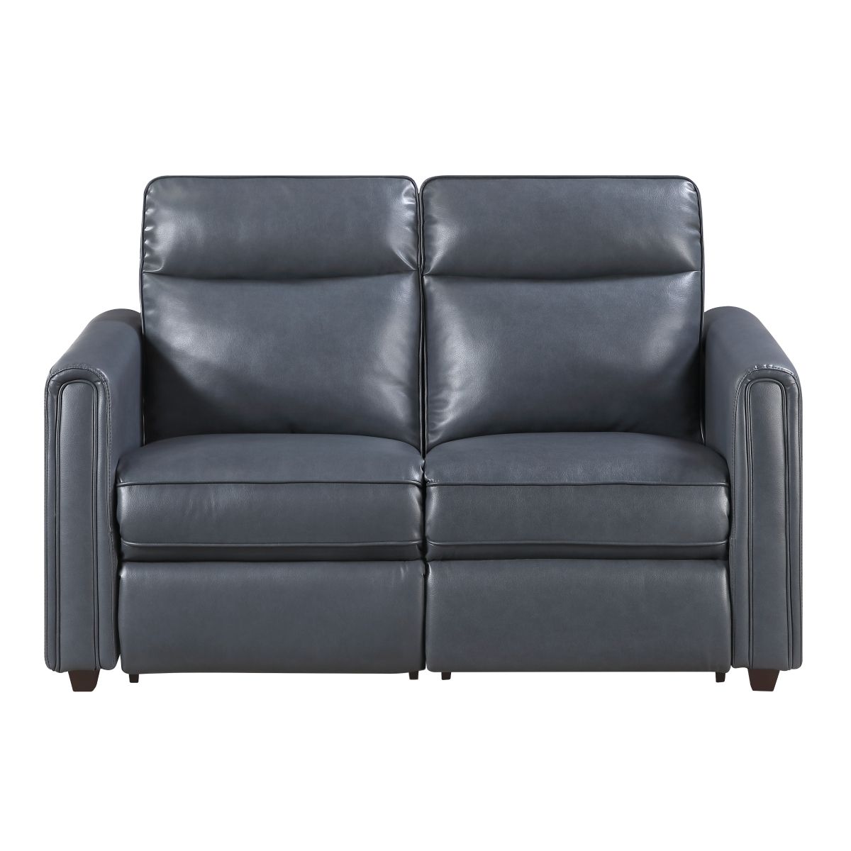 Equinox Power Double Reclining Love Seat with Rounded Track Arms