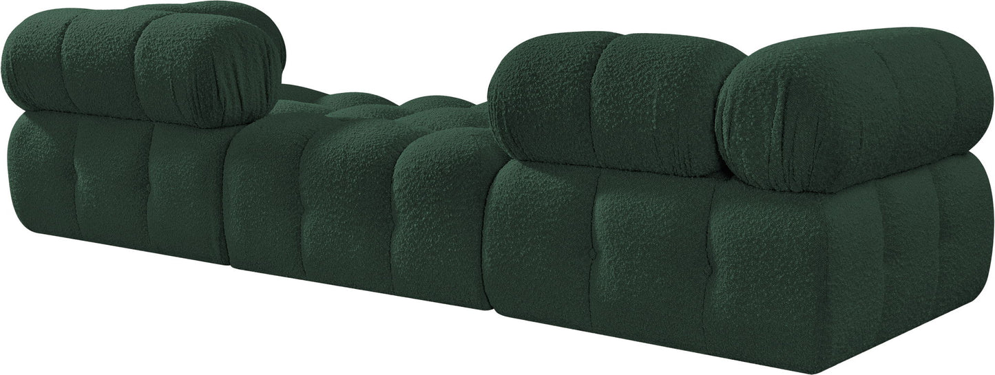 Ames - 3 Piece Boucle Modular Sofa With 1 Backless Seat
