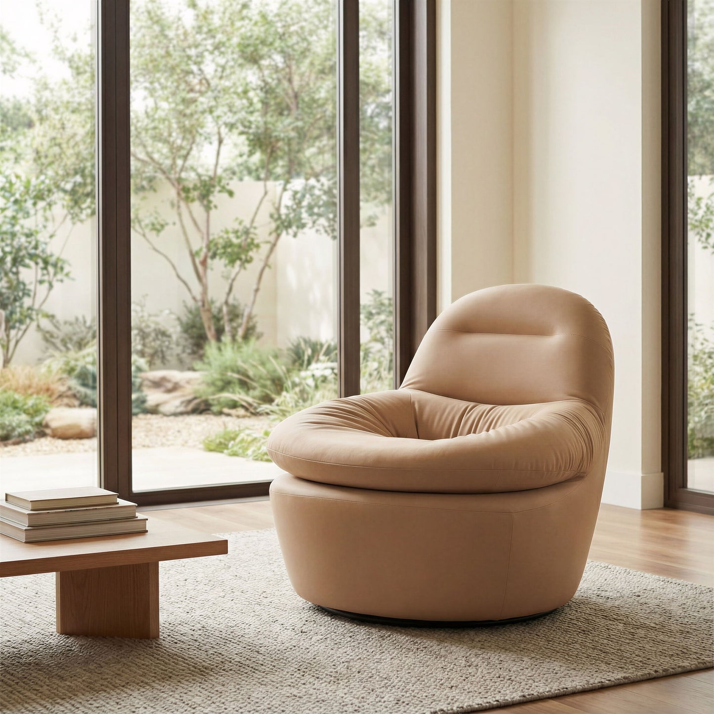 Reva - Swivel Chair - Tan