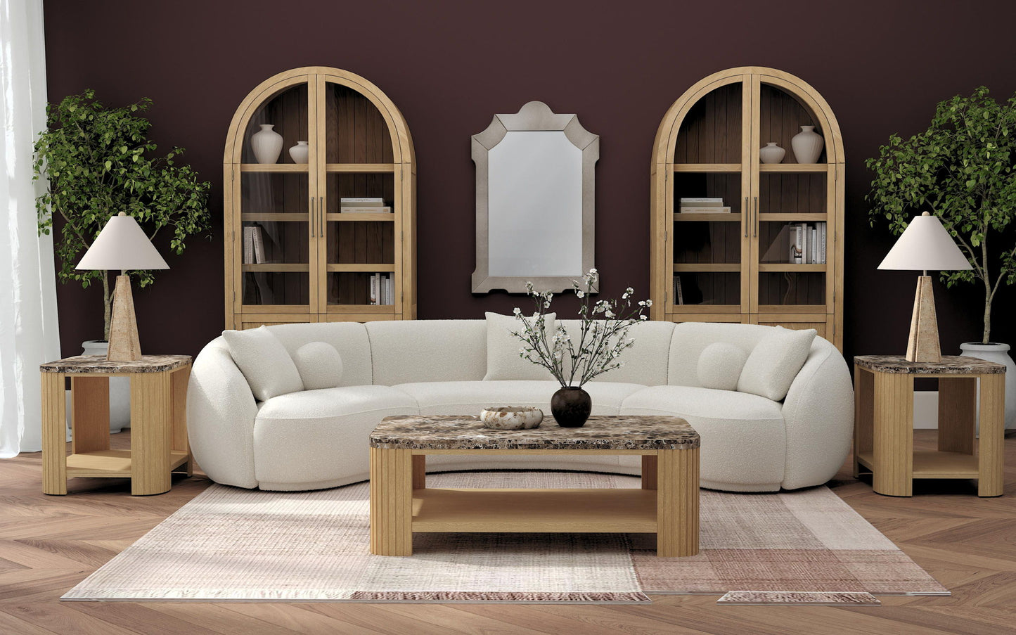 Montecito - Wall Mirror - Silver Leaf