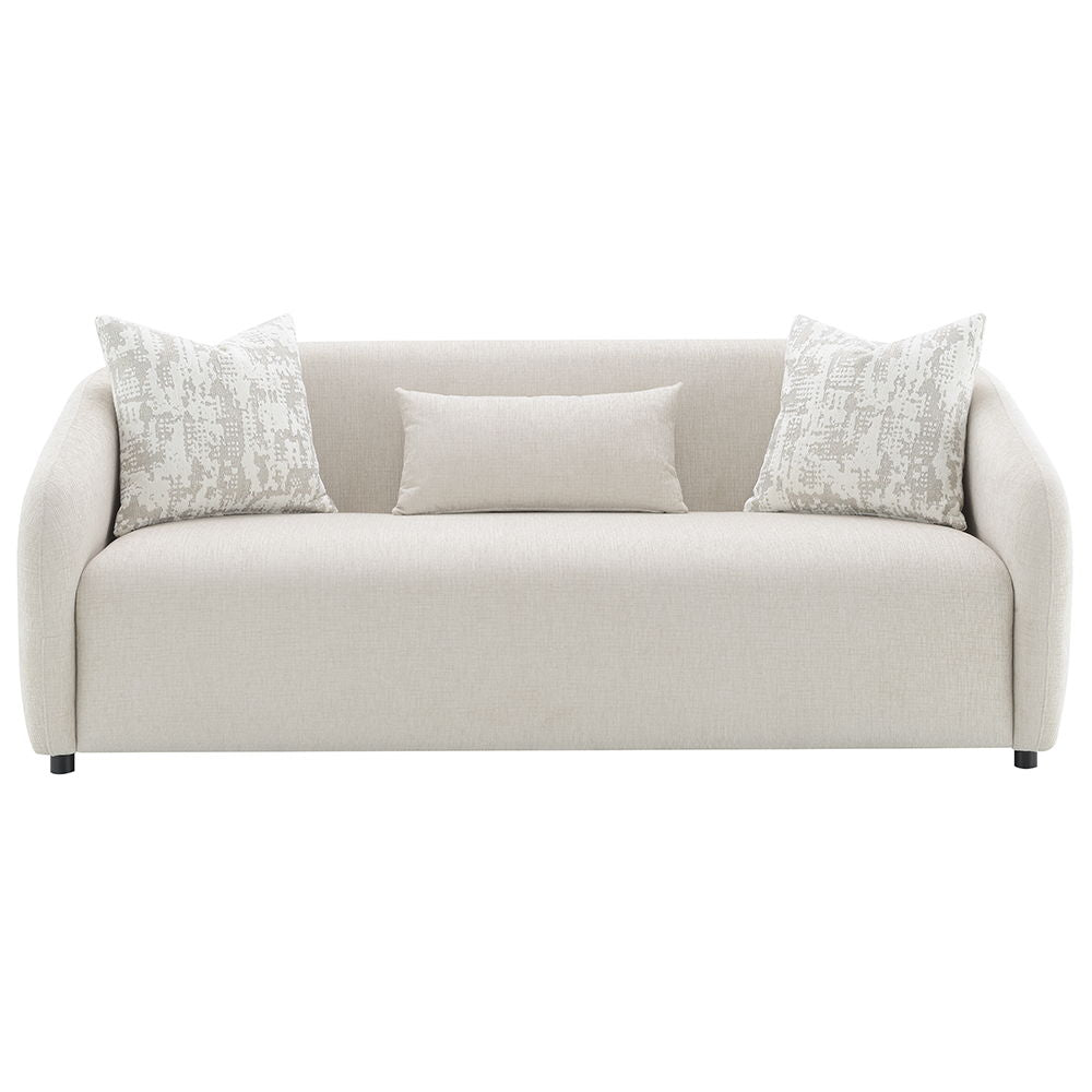 Etienne - Sofa With 3 Pillows - Beige Linen