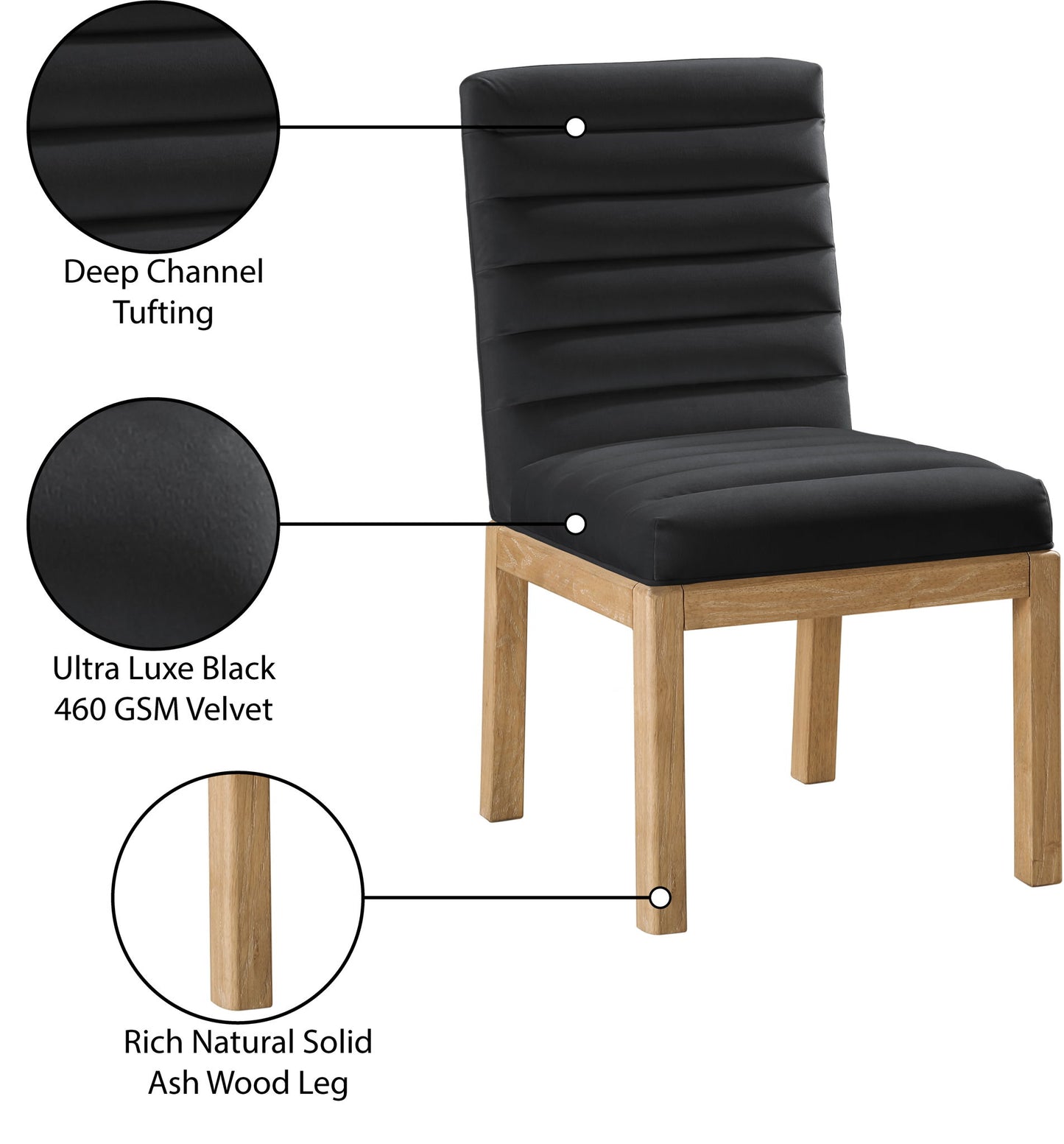 Evelyn - Dining Chair With Natural Legs
