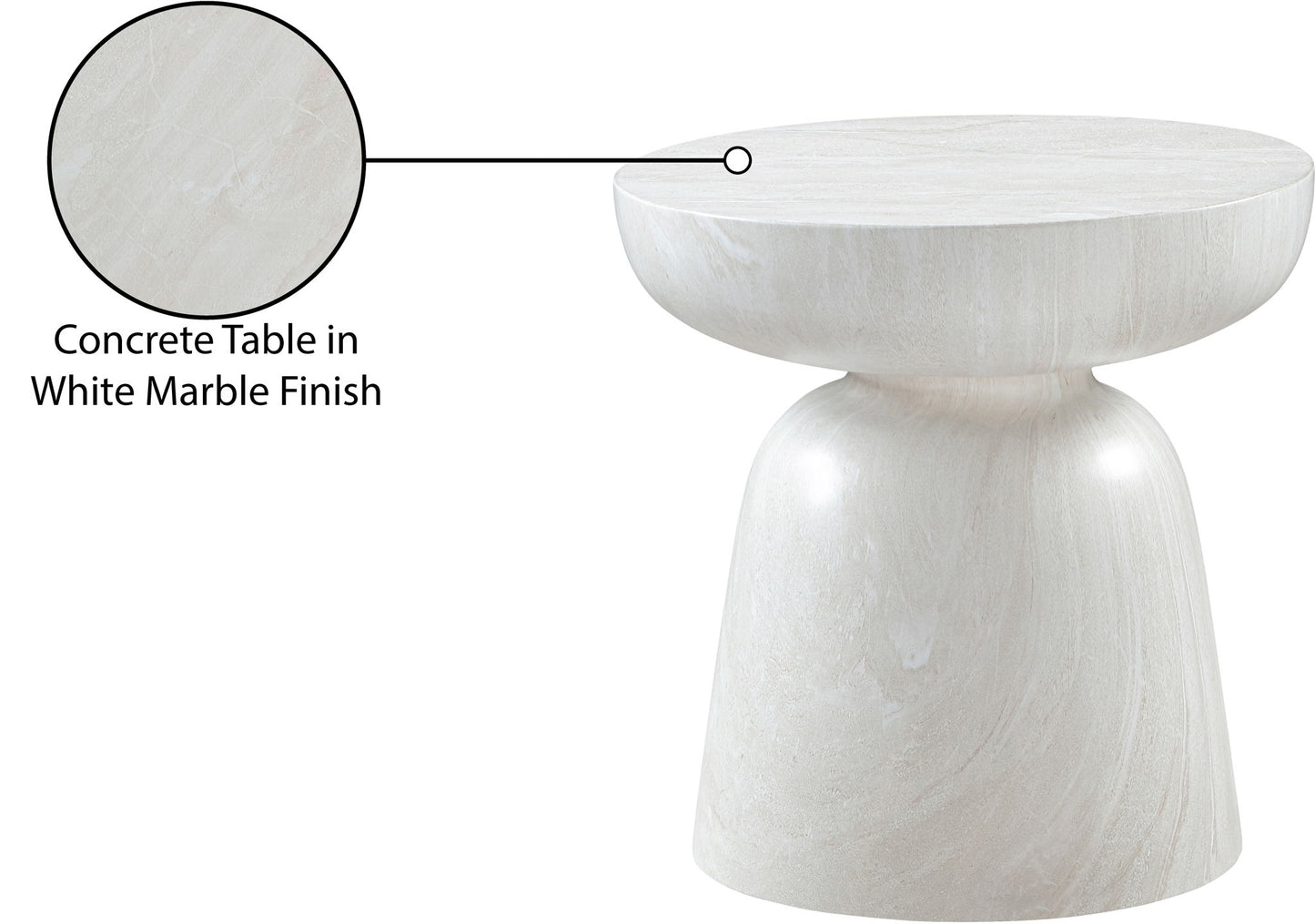 Avellino - Concrete End Table