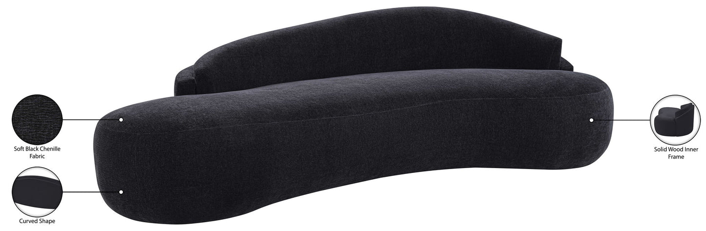 Caspian - Chenille Fabric Upholstered Sofa