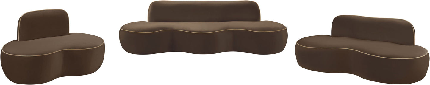 Swerve - Velvet 77" Upholstered Loveseat