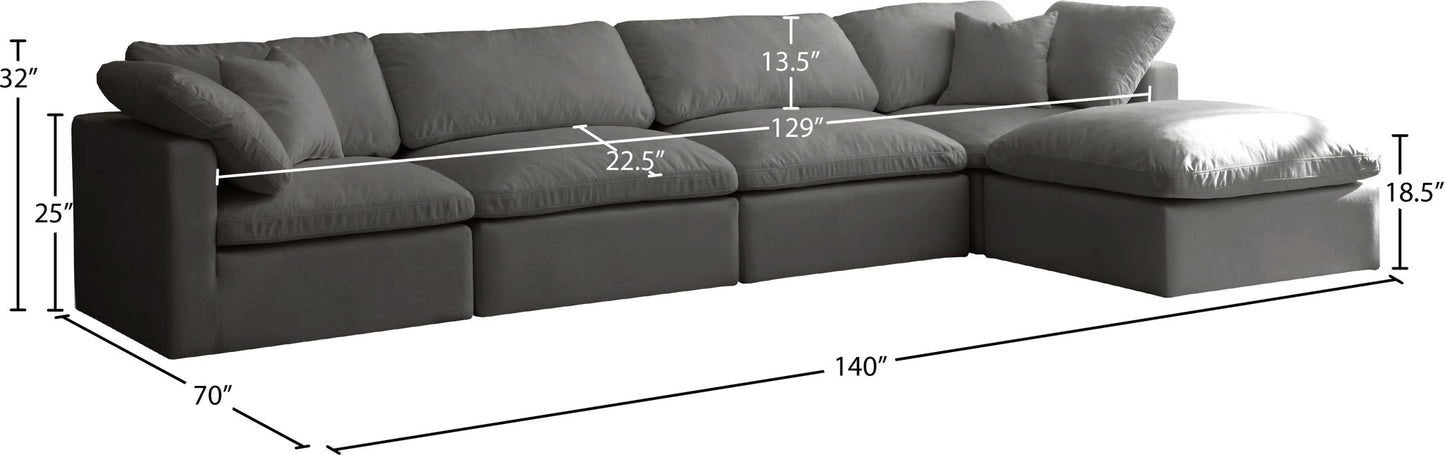 Plush - 5 Piece Modular Sectional