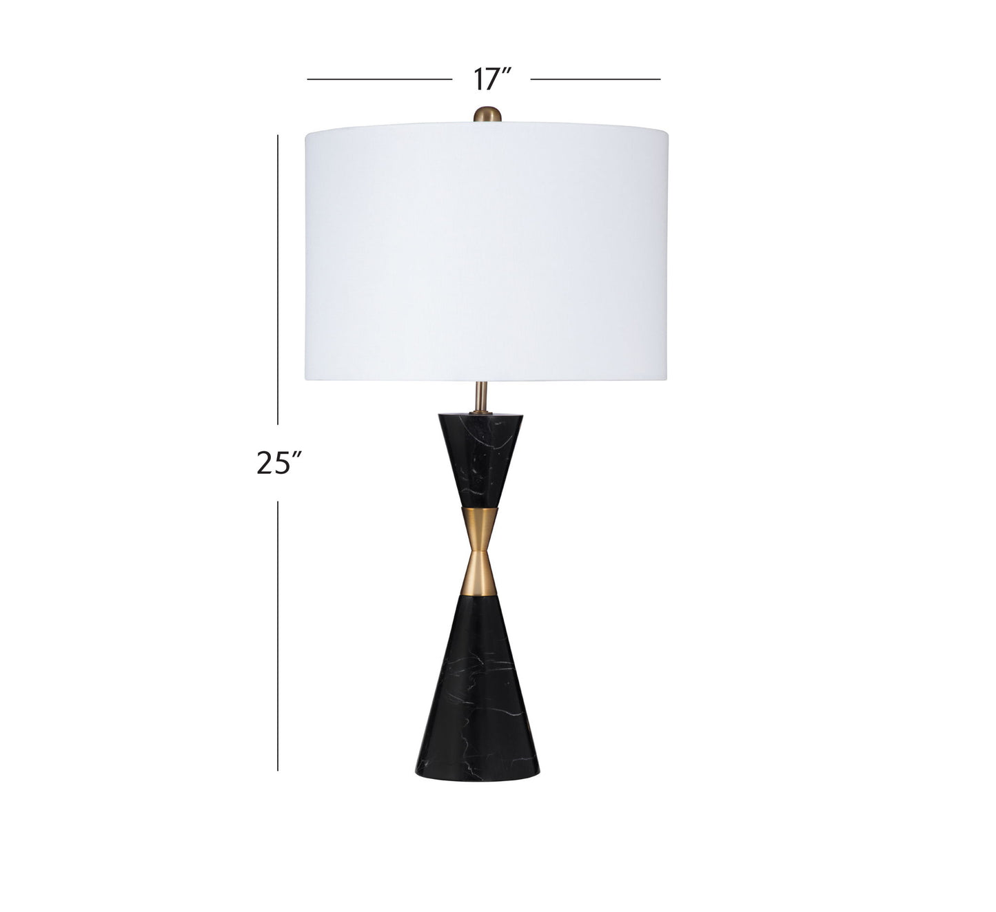 Tana - Table Lamp - Black / White