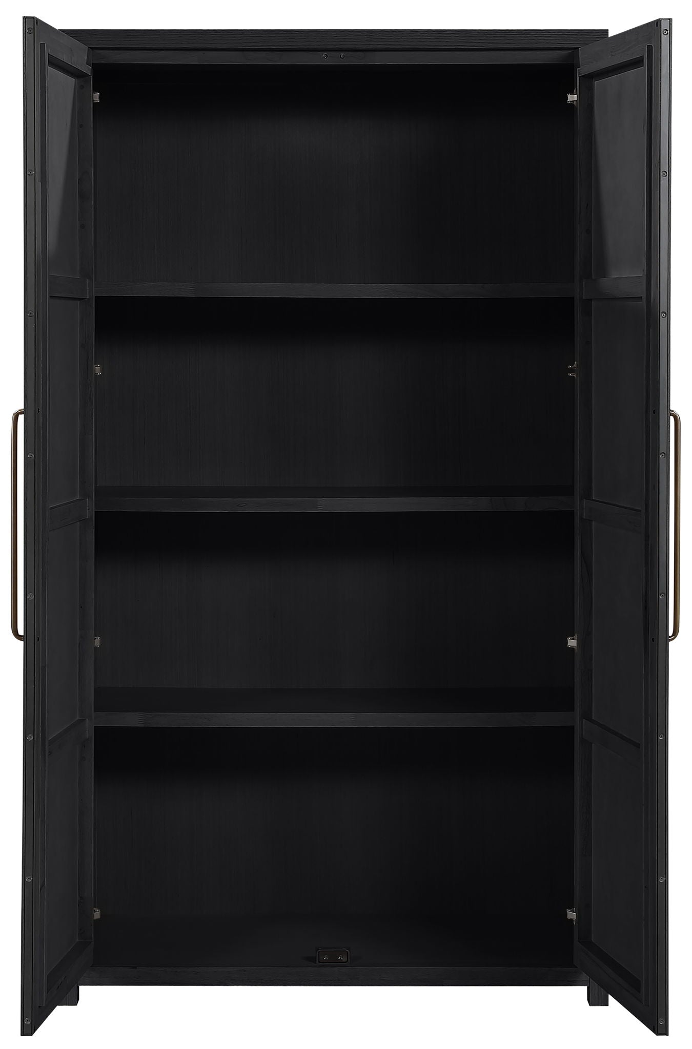 Vana - Solid Wood, Oak Veneer And Stainless Steel Storage Cabinet