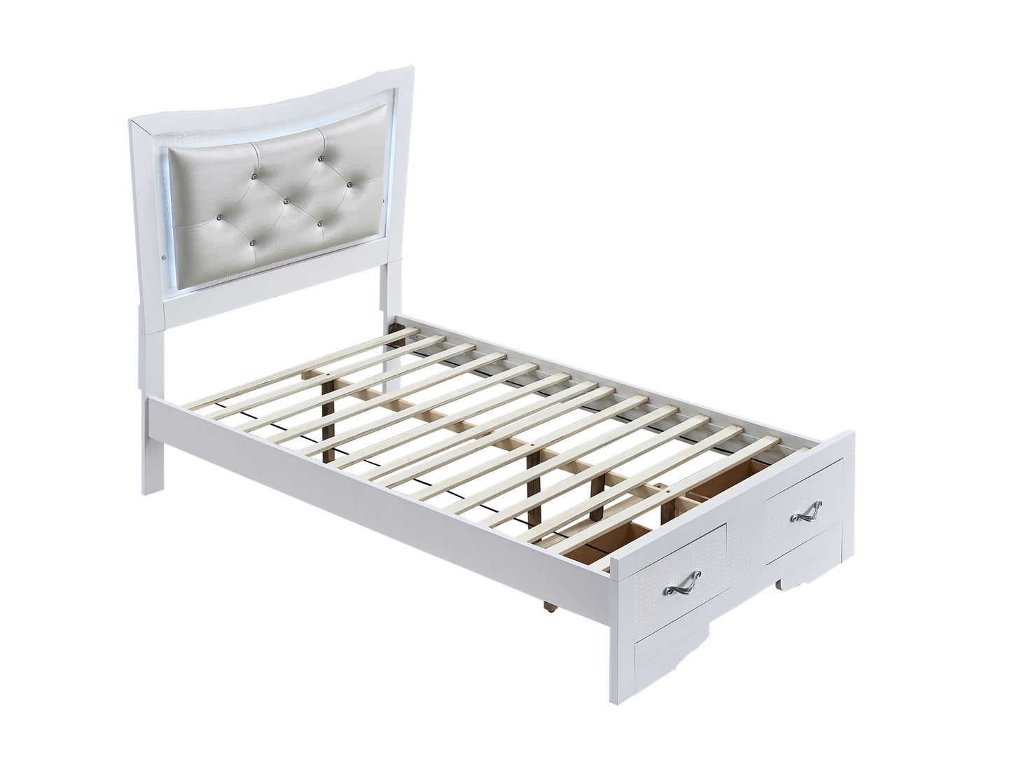 Glory Furniture - Lorana - Storage Bed With Upholstered Headboard