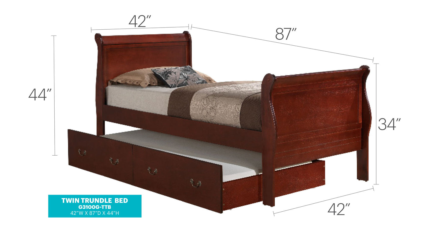 Glory Furniture - Louis Phillipe - Trundle Bed