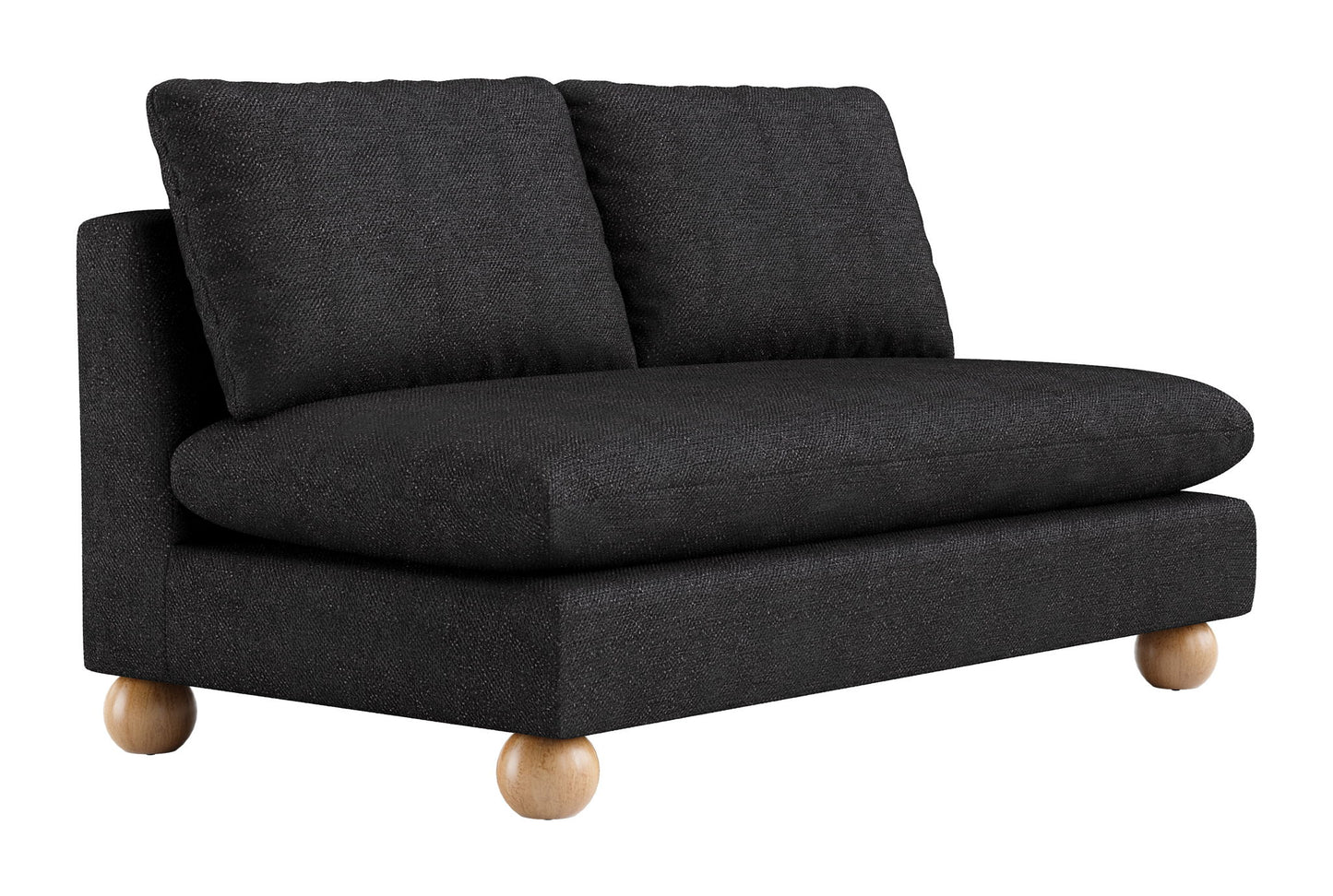 Minze - Loveseat - Black