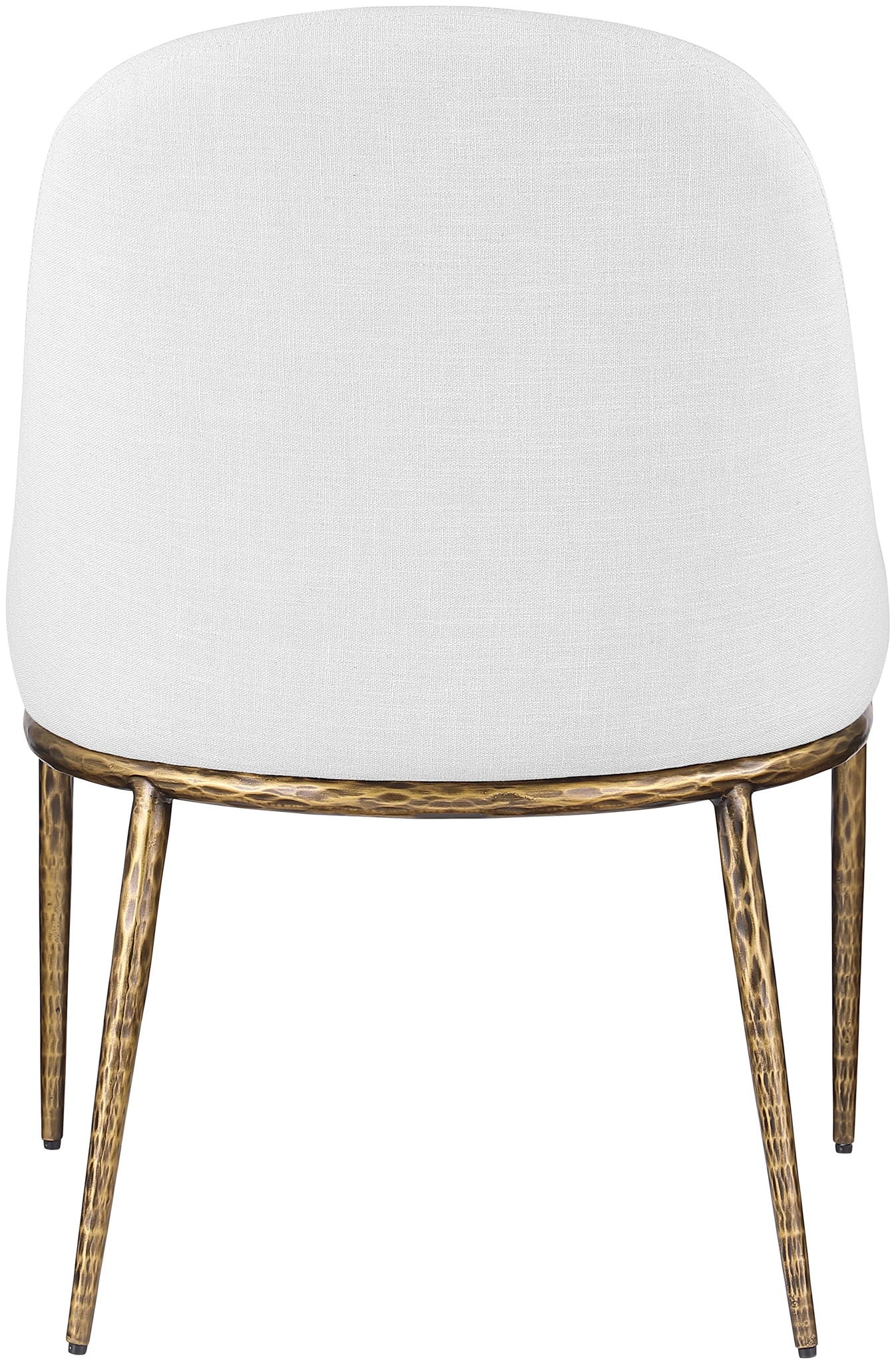 Ferro - Upholstered Dining Side Chair With Brushed Gold Legs