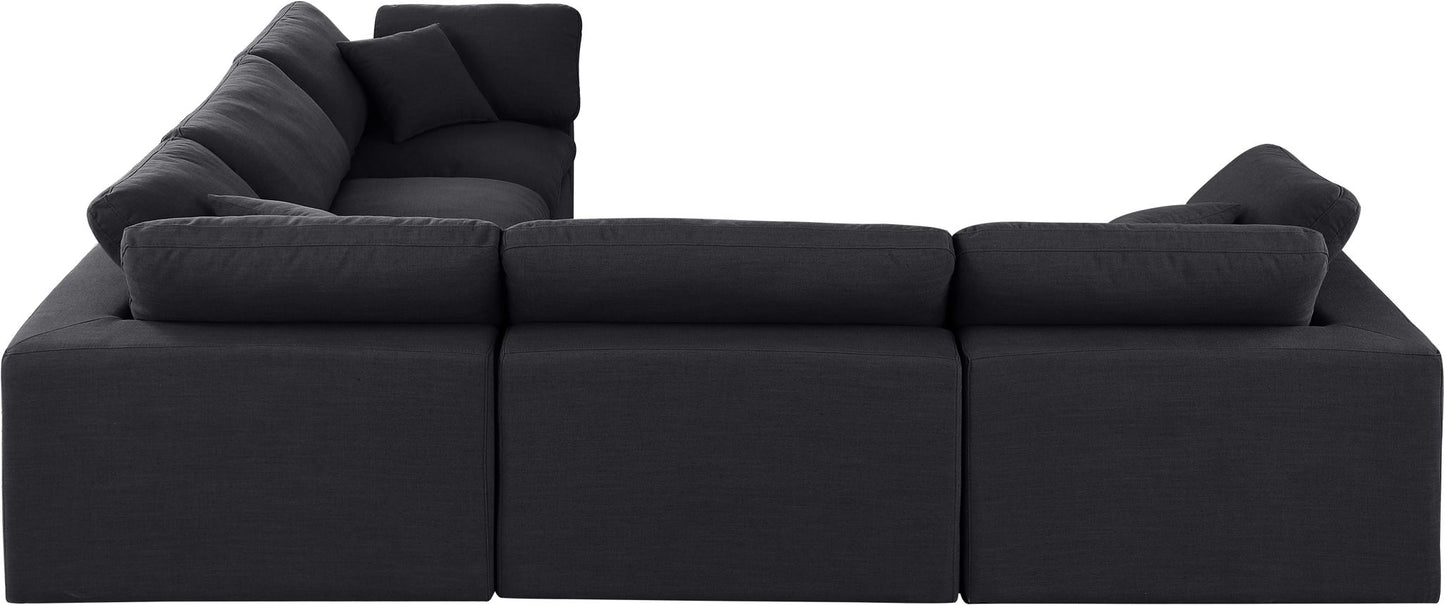 Comfy - 5 Piece Linen Modular Corner Sectional