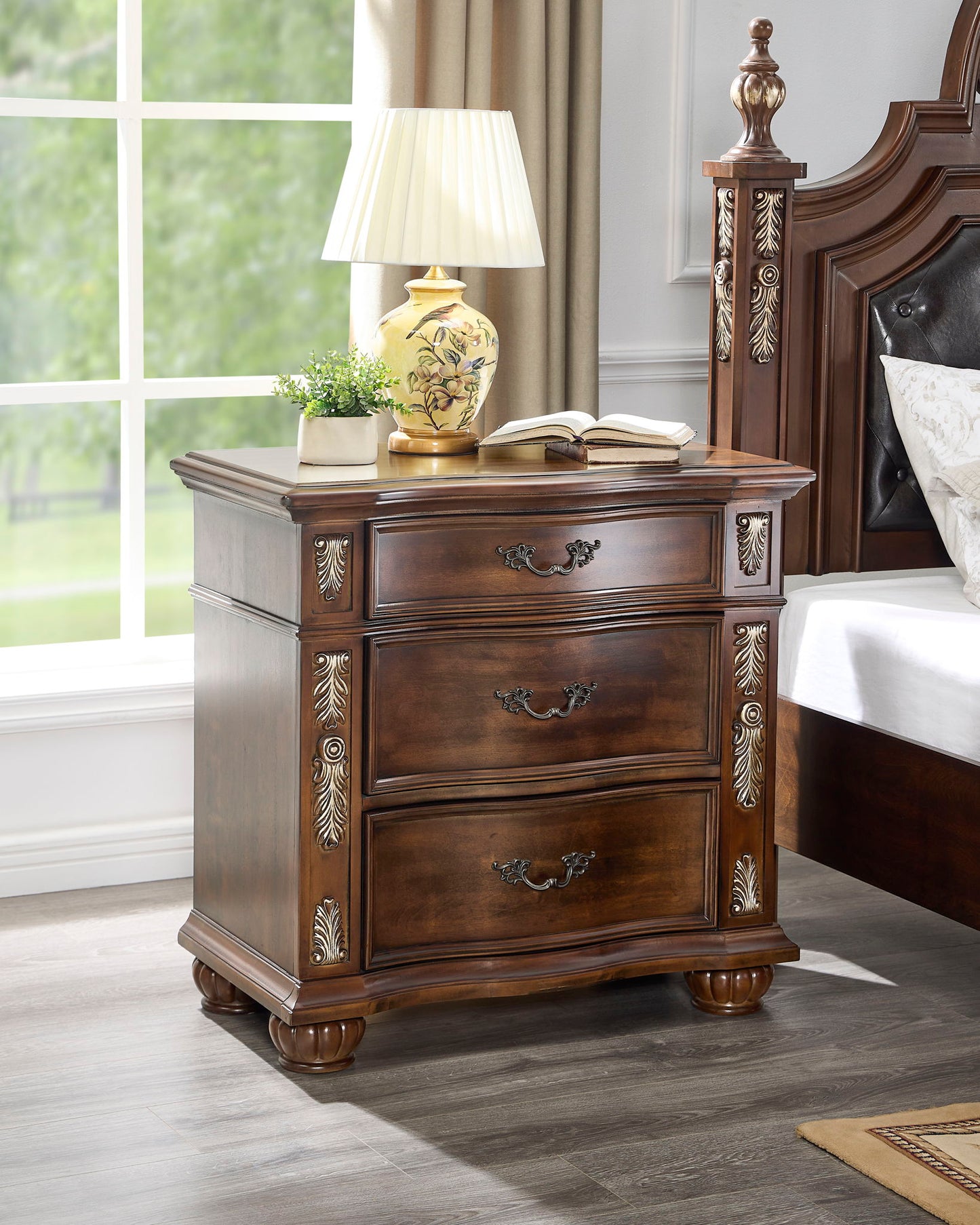 Lyon - Nightstand - Cherry