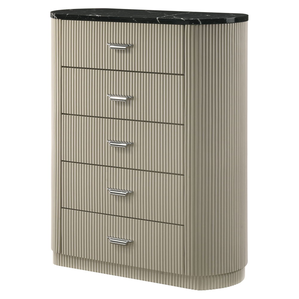 Travonte - Chest - Gray / Beige