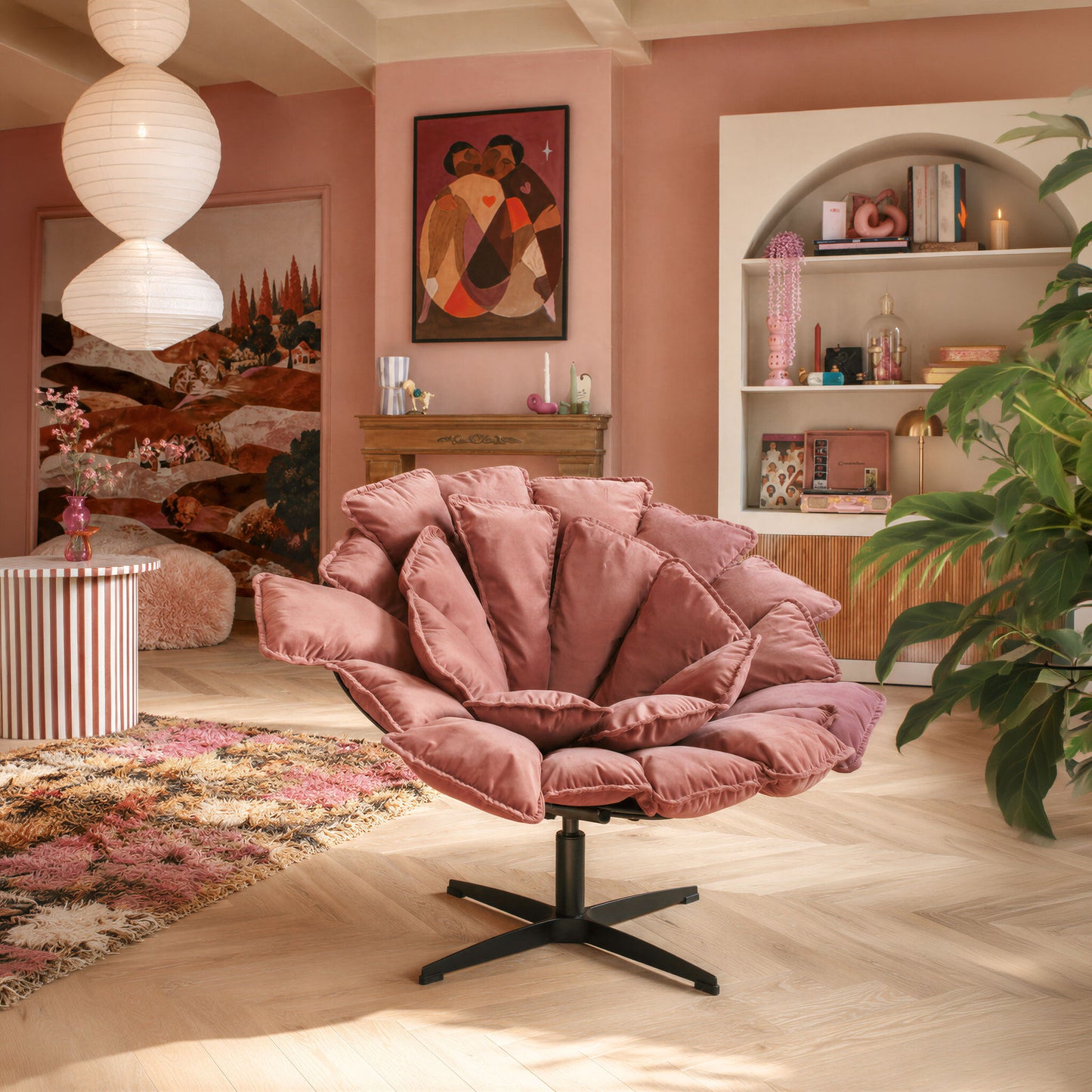 Kipas - Accent Chair - Pink