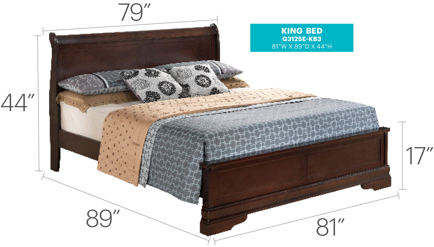 Glory Furniture - Louis Phillipe - Bed