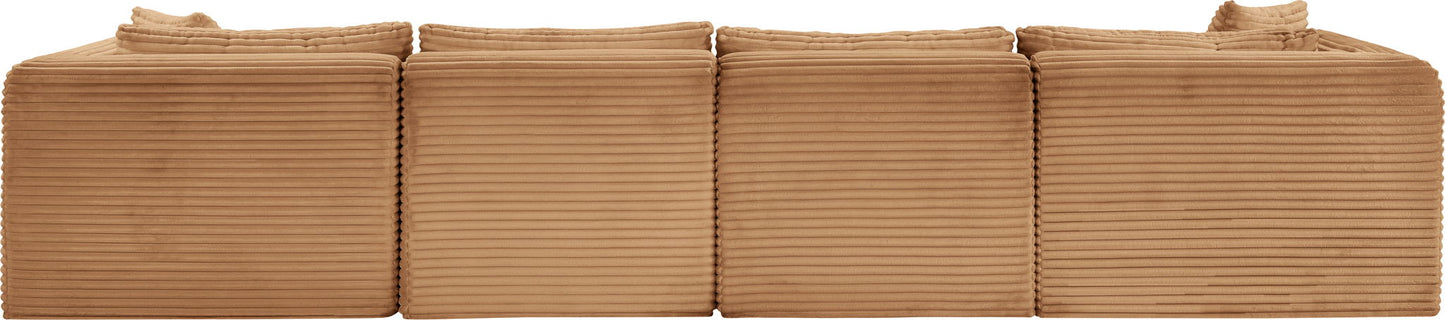 Shaggy - Fabric 6 Piece Modular Sectional With 2 Ottomans